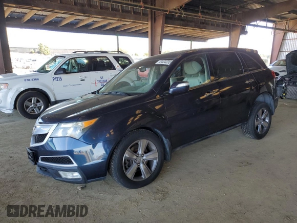 2012 Acura MDX Tech/Entertainment Pkg with VIN 2HNYD2H40CH505461, listed as a Copart auction lot 49404335 with 111,015 mi miles and Salvage Title. Bid and sale history available at carsss.com. Image 1.