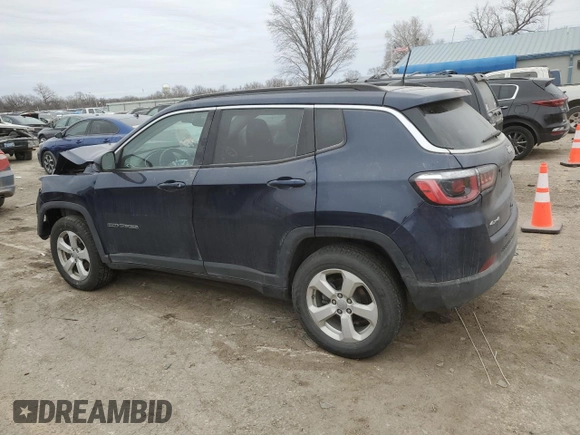2018 Jeep Compass Latitude with VIN 3C4NJDBB6JT138932, listed as a Copart auction lot 44770095 with 109,540 mi miles and Salvage Title. Bid and sale history available at DreamBid. Image 2.