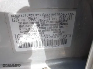 2014 Nissan Sentra SR with VIN 3N1AB7AP5EY288018, listed as a IAAI auction lot 41425911 with 123,178 mi miles. Bid and sale history available at carsss.com. Image 9.