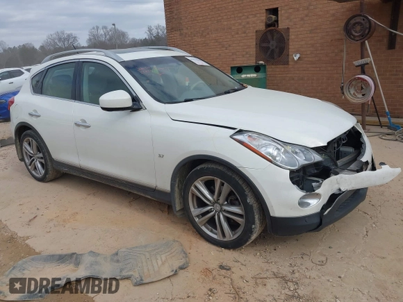 2015 Infiniti QX50 Journey with VIN JN1BJ0HP1FM730740, listed as a IAAI auction lot 41472903 with 129,300 mi miles. Bid and sale history available at carsss.com. Image 1.