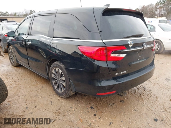 2023 Honda Odyssey EX-L with VIN 5FNRL6H69PB080307, listed as a IAAI auction lot 41555471 with 19,991 mi miles. Bid and sale history available at carsss.com. Image 3.