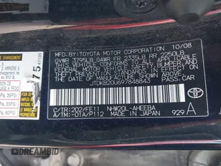 2009 Toyota Prius with VIN JTDKB20U697848843, listed as a IAAI auction lot 42222208 with 233,375 mi miles and . Bid and sale history available at carsss.com. Image 9.