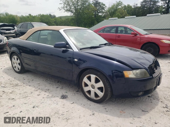 2004 Audi A4 1.8T with VIN WAUAC48H84K006973, listed as a Copart auction lot 57581245 with 118,226 mi miles and Clean title. Bid and sale history available at DreamBid. Image 4.