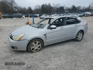 2008 Ford Focus SE with VIN 1FAHP35N18W263732, listed as a Copart auction lot 41765195 with 192,434 mi miles and Salvage Title. Bid and sale history available at carsss.com. Image 1.