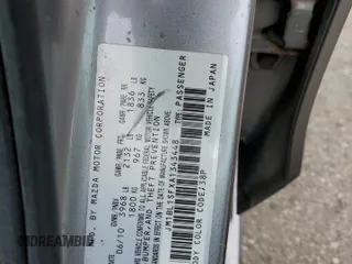 2010 Mazda 3 i Touring with VIN JM1BL1SFXA1343448, listed as a Copart auction lot 56531055 with 156,069 mi miles and Salvage Title. Bid and sale history available at DreamBid. Image 12.