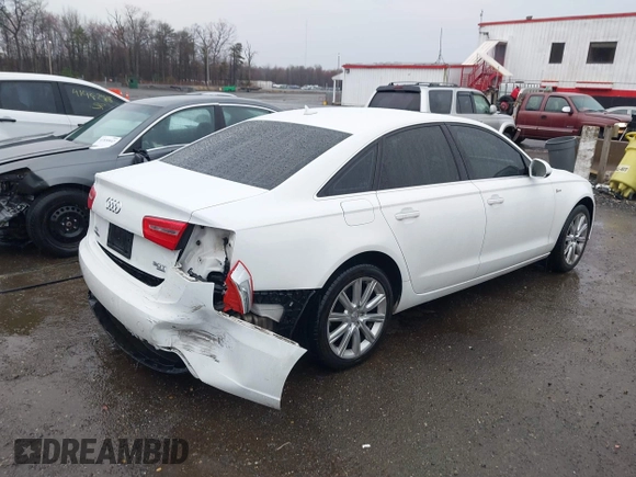 2013 Audi A6 Premium Plus z VIN WAUGGAFC8DN032850, wystawiony jako IAAI lot #41848654 z przebiegiem 183 063 mil mil oraz . Historia ofert i sprzedaży dostępna na DreamBid. Obrazek 4.