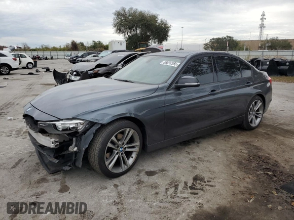 2014 BMW 3 Series 328i with VIN WBA3A5G53ENP31702, listed as a Copart auction lot 88897265 with 196,230 mi miles and Salvage Title. Bid and sale history available at DreamBid. Image 1.