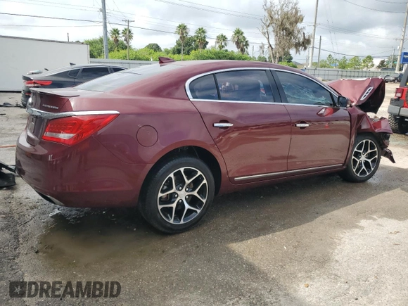 2016 Buick LaCrosse Sport Touring with VIN 1G4G45G31GF173061, listed as a Copart auction lot 71797394 with 0 mi miles and Salvage Title. Bid and sale history available at carsss.com. Image 3.