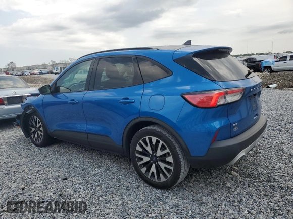 2020 Ford Escape SE Sport Hybrid with VIN 1FMCU0BZ7LUC04445, listed as a Copart auction lot 57971445 with 59,089 mi miles and Non repairable. Bid and sale history available at DreamBid. Image 2.