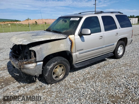 2004 GMC Yukon SLE with VIN 1GKEC13V54R140805, listed as a Copart auction lot 62838324 with 0 mi miles and Salvage Title. Bid and sale history available at carsss.com. Image 1.