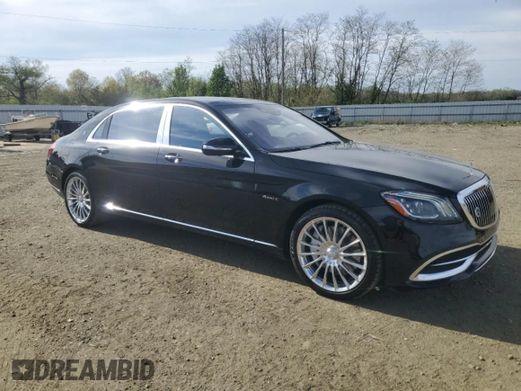 2020 Mercedes-Benz S-Class Maybach S 560 with VIN W1KUX8GB0LA558390, listed as a Copart auction lot 54248695 with 21,157 mi miles and Non Repairable. Bid and sale history available at carsss.com. Image 4.