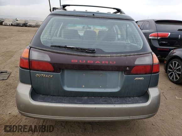 2001 Subaru Legacy Outback with VIN 4S3BH675317610103, listed as a Copart auction lot 82329804 with 199,445 mi miles and Salvage title. Bid and sale history available at DreamBid. Image 6.