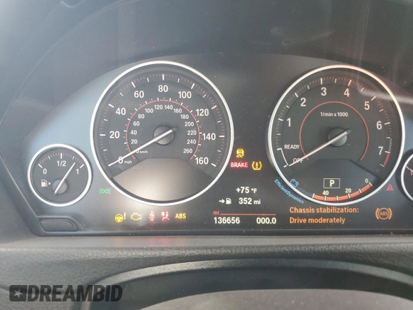2017 BMW 4 Series 430i with VIN WBA4R7C39HK896107, listed as a Copart auction lot 79202964 with 136,656 mi miles and Salvage Title. Bid and sale history available at DreamBid. Image 9.