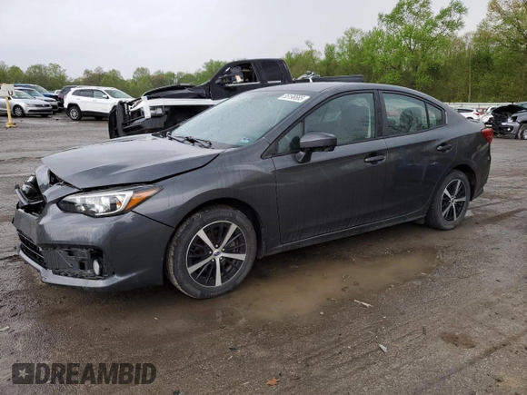 2020 Subaru Impreza Premium z VIN 4S3GKAV65L3612533, wystawiony jako Copart lot #55198585 z przebiegiem 77 257 mil mil oraz Szkoda całkowita • Salvage title. Historia ofert i sprzedaży dostępna na DreamBid. Obrazek 1.