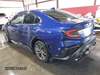 2022 Subaru WRX with VIN JF1VBAA67N9006105, listed as a IAAI auction lot 41573600 with 50,343 mi miles. Bid and sale history available at carsss.com. Image 3.