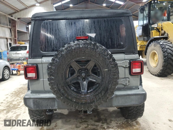 2018 Jeep Wrangler Unlimited Sport S с VIN 1C4HJXDNXJW225524, выставлен на аукционе Copart как лот 59790115 с пробегом 141 537 миль миль и Списание • Salvage title. История ставок и продаж доступна на DreamBid. Изображение 6.