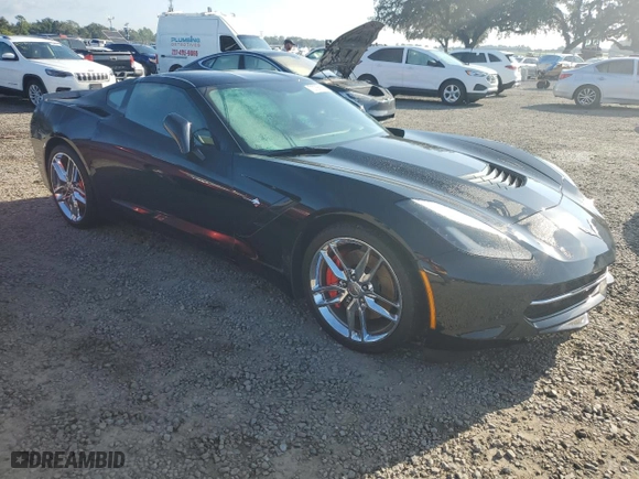 2014 Chevrolet Corvette Stingray Z51 3LT with VIN 1G1YL2D75E5114172, listed as a Copart auction lot 73755984 with 0 mi miles and Non Repairable. Bid and sale history available at carsss.com. Image 4.