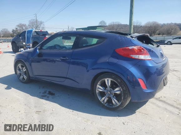 2017 Hyundai Veloster Value Edition with VIN KMHTC6AD3HU324388, listed as a Copart auction lot 48228705 with 82,668 mi miles and Salvage Title. Bid and sale history available at carsss.com. Image 2.