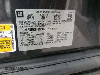 2015 GMC Acadia SLE with VIN 1GKKRNED9FJ344506, listed as a Copart auction lot 49152515 with 167,474 mi miles and Salvage Title. Bid and sale history available at DreamBid. Image 15.