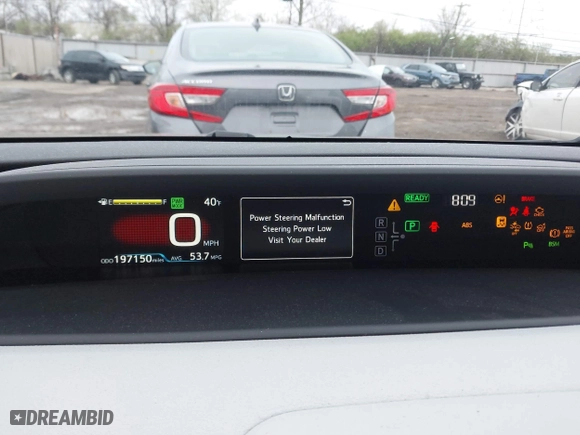 2019 Toyota Prius L Eco with VIN JTDKARFU5K3090428, listed as a IAAI auction lot 41919789 with 197,150 mi miles. Bid and sale history available at carsss.com. Image 7.