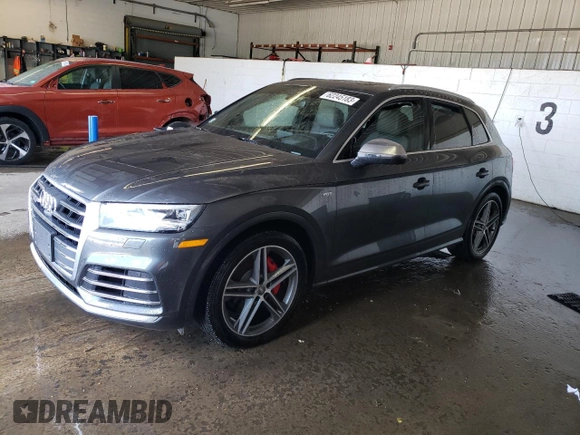 2018 Audi SQ5 with VIN WA1C4BFY1J2170958, listed as a Copart auction lot 62245183 with 46,339 mi miles and . Bid and sale history available at DreamBid. Image 1.