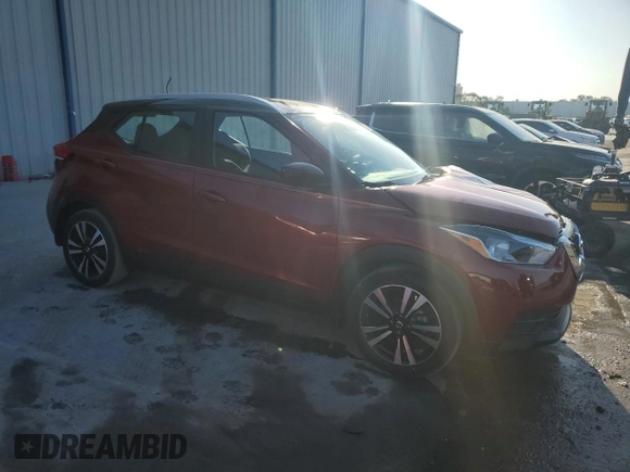 2020 Nissan Kicks SV with VIN 3N1CP5CV8LL565944, listed as a Copart auction lot 53355745 with 14,429 mi miles and Salvage Title. Bid and sale history available at carsss.com. Image 4.