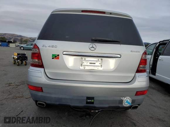 2007 Mercedes-Benz GL 450 with VIN 4JGBF71E57A134674, listed as a Copart auction lot 80794574 with 140,100 mi miles and Clean Title. Bid and sale history available at DreamBid. Image 6.