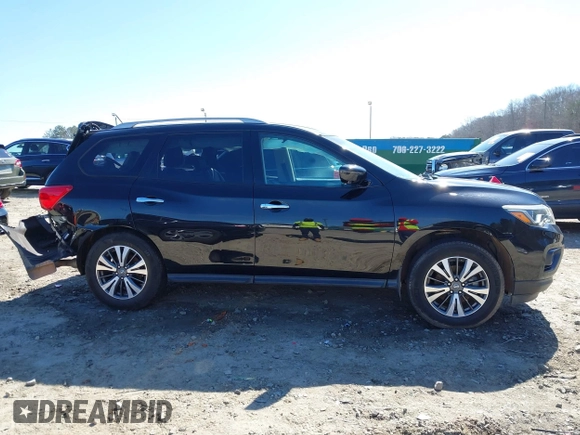 2017 Nissan Pathfinder S with VIN 5N1DR2MN2HC644842, listed as a IAAI auction lot 41654146 with 153,020 mi miles. Bid and sale history available at carsss.com. Image 14.