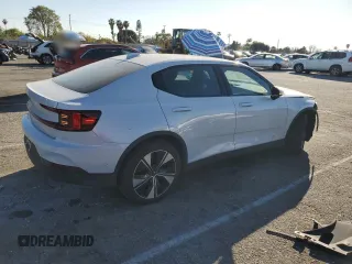 2024 Polestar 2 z VIN YSMFD3KA1RL219054, wystawiony jako Copart lot #46366205 z przebiegiem 15 134 mil mil oraz Szkoda całkowita • Salvage title. Historia ofert i sprzedaży dostępna na DreamBid. Obrazek 3.