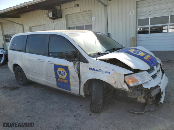 2010 Dodge Grand Caravan SE with VIN 2D4RN4DE4AR385806, listed as a Copart auction lot 48761105 with 0 mi miles and Salvage Title. Bid and sale history available at carsss.com. Image 4.