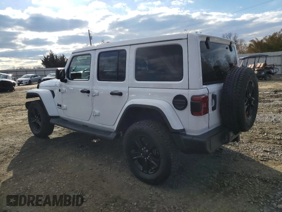 2022 Jeep Wrangler Unlimited Sahara Altitude with VIN 1C4HJXEG2NW260905, listed as a Copart auction lot 86986584 with 7,219 mi miles and Non Repairable. Bid and sale history available at DreamBid. Image 2.