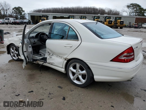 2006 Mercedes-Benz C 230 Sport with VIN WDBRF52H76F820795, listed as a Copart auction lot 45283985 with 225,732 mi miles and Salvage Title. Bid and sale history available at carsss.com. Image 2.