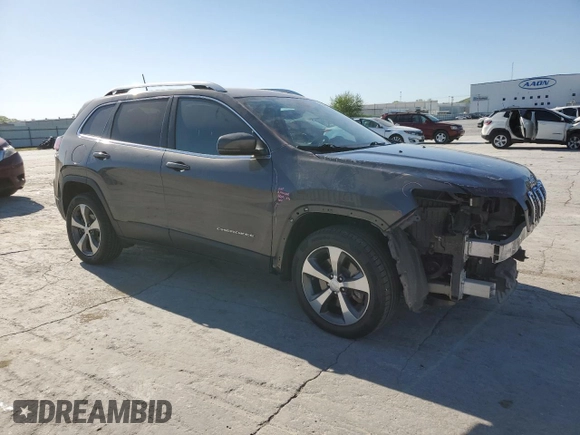 2019 Jeep Cherokee Limited with VIN 1C4PJLDB0KD487933, listed as a Copart auction lot 52788155 with 125,083 mi miles and Salvage title. Bid and sale history available at DreamBid. Image 4.