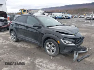 2023 Hyundai Kona SEL with VIN KM8K6CAB5PU941273, listed as a IAAI auction lot 41807072 with 30,473 mi miles. Bid and sale history available at carsss.com. Image 1.
