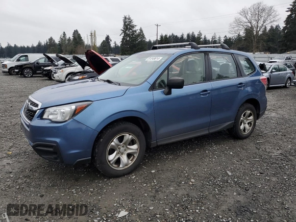 2017 Subaru Forester with VIN JF2SJAACXHG471100, listed as a Copart auction lot 81349614 with 82,864 mi miles and Salvage title. Bid and sale history available at DreamBid. Image 1.