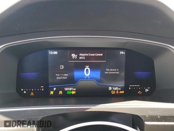 2022 Volkswagen Tiguan SE with VIN 3VV3B7AX2NM066793, listed as a Copart auction lot 63607975 with 10,101 mi miles and Salvage title. Bid and sale history available at DreamBid. Image 9.