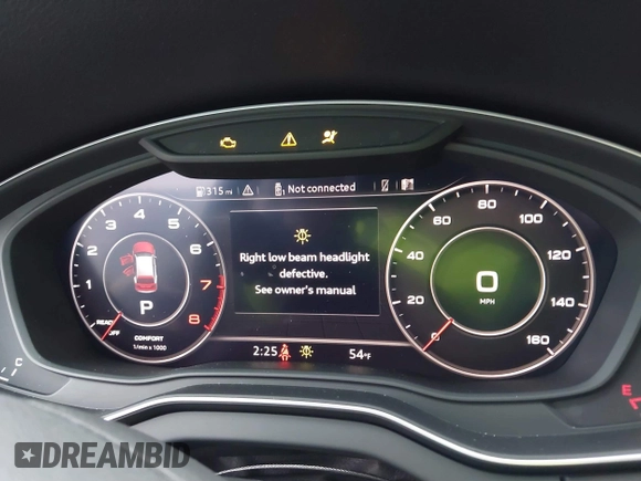 2018 Audi Q5 Prestige with VIN WA1CNAFY2J2248249, listed as a IAAI auction lot 41344379 with 38,401 mi miles. Bid and sale history available at carsss.com. Image 7.