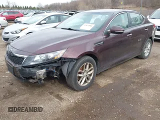 2013 Kia Optima LX with VIN 5XXGM4A70DG091393, listed as a IAAI auction lot 41823880 with 170,966 mi miles. Bid and sale history available at carsss.com. Image 2.