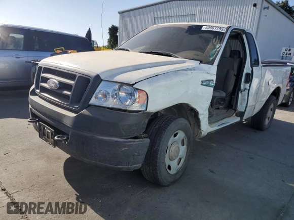 2007 Ford F-150 XL z VIN 1FTRF12257KB83095, wystawiony jako Copart lot #60567795 z przebiegiem 133 543 mil mil oraz Szkoda całkowita • Salvage title. Historia ofert i sprzedaży dostępna na DreamBid. Obrazek 1.