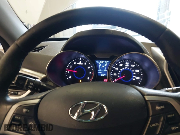 2013 Hyundai Veloster w/Black Int with VIN KMHTC6AD2DU128534, listed as a IAAI auction lot 41791398 with 158,414 mi miles and . Bid and sale history available at DreamBid. Image 7.
