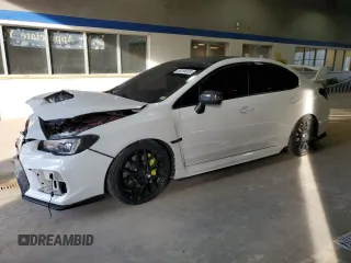2018 Subaru WRX STI with VIN JF1VA2M66J9812032, listed as a Copart auction lot 86156924 with 29,705 mi miles and Salvage Title. Bid and sale history available at carsss.com. Image 1.