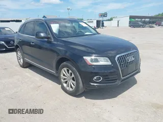 2015 Audi Q5 Premium Plus with VIN WA1LFAFP0FA009283, listed as a IAAI auction lot 42603211 with 124,597 mi miles and . Bid and sale history available at DreamBid. Image 1.
