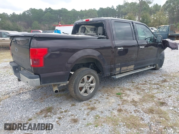 2018 Ford F-150 XL with VIN 1FTEW1C5XJFC69820, listed as a IAAI auction lot 41531952 with 1 mi miles. Bid and sale history available at carsss.com. Image 4.