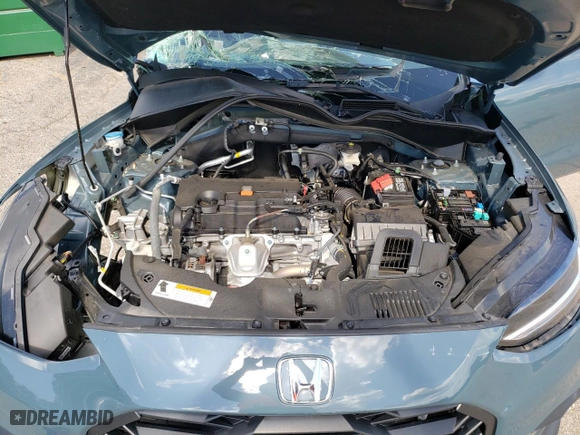 2023 Honda HR-V Sport with VIN 3CZRZ1H59PM700801, listed as a Copart auction lot 63952284 with 9,046 mi miles and Salvage Title. Bid and sale history available at carsss.com. Image 12.