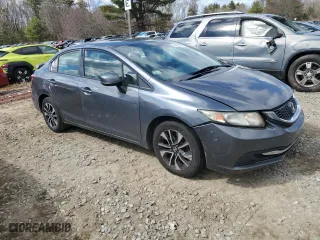 2013 Honda Civic Sdn LX with VIN 19XFB2F58DE020254, listed as a Copart auction lot 50986305 with 190,666 mi miles and Clean Title. Bid and sale history available at carsss.com. Image 4.