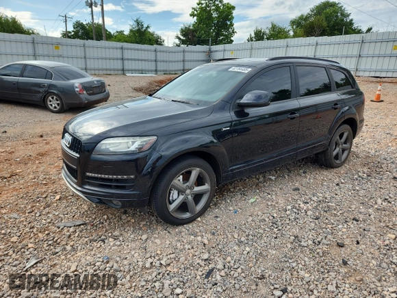 2015 Audi Q7 Premium Plus with VIN WA1LGAFE4FD026419, listed as a Copart auction lot 62764485 with 156,613 mi miles and Clean title. Bid and sale history available at DreamBid. Image 1.