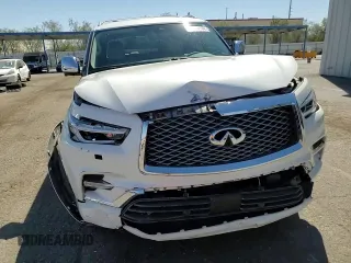 2019 Infiniti QX80 LUXE with VIN JN8AZ2NE5K9227830, listed as a Copart auction lot 72000144 with 46,387 mi miles and Salvage Title. Bid and sale history available at carsss.com. Image 14.