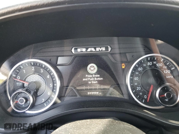 2023 Ram 1500 Tradesman with VIN 1C6SRFGT7PN684311, listed as a Copart auction lot 69792804 with 13,946 mi miles and Salvage title. Bid and sale history available at DreamBid. Image 9.