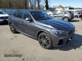 2020 BMW X6 M50i with VIN 5UXCY8C08L9C75486, listed as a Copart auction lot 42780354 with 66,661 mi miles. Bid and sale history available at carsss.com. Image 4.