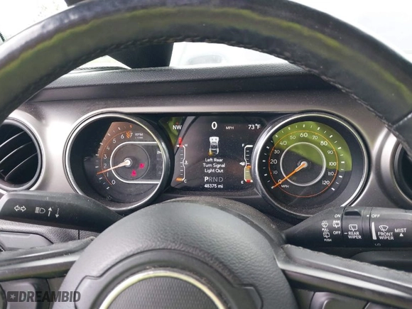 2019 Jeep Wrangler Unlimited Sport with VIN 1C4HJXDG3KW627467, listed as a IAAI auction lot 40449981 with 48,375 mi miles. Bid and sale history available at carsss.com. Image 7.